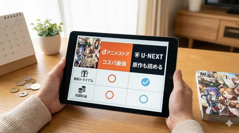 3.無職転生を見るのにおすすめの動画配信サービス比較