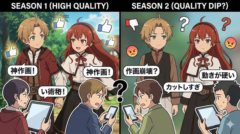 3.2期の作画や内容に対する評価と問題点