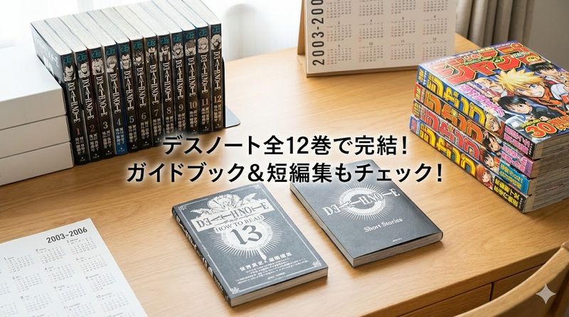 1.デスノートは全何巻で完結?基本情報
