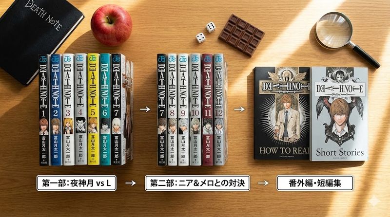 2.デスノートの各巻の内容と読むべき順番