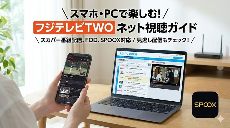 4.スマホ・パソコンでフジテレビTWOを見る