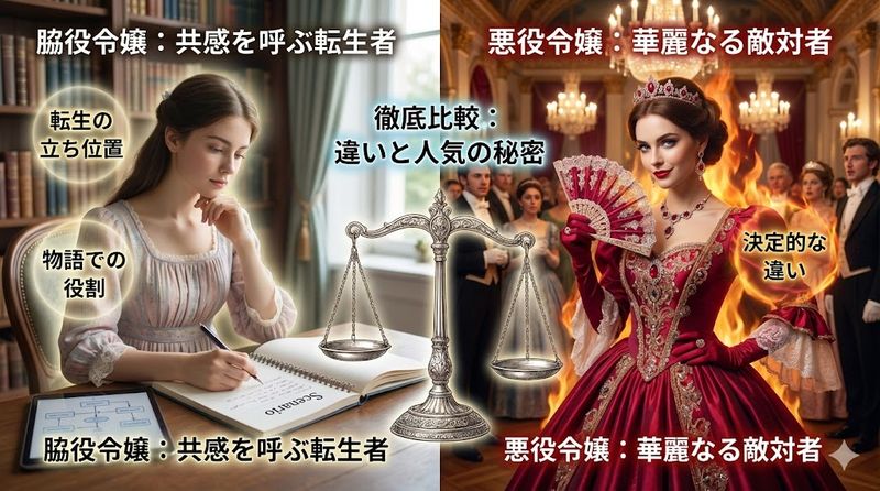 2.脇役令嬢と悪役令嬢の違いを徹底比較
