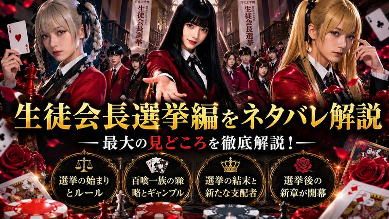 3.賭ケグルイの生徒会長選挙編ネタバレ【最大の見どころ】