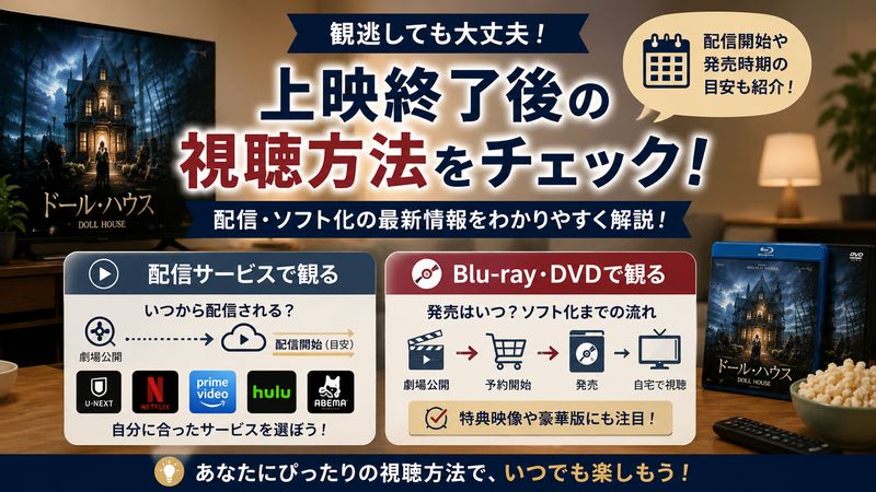 4.上映終了後のドール・ハウスはどこで観られる?配信・ソフト化情報