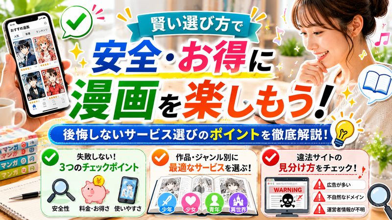 4.漫画を安全・お得に楽しむための賢い選び方
