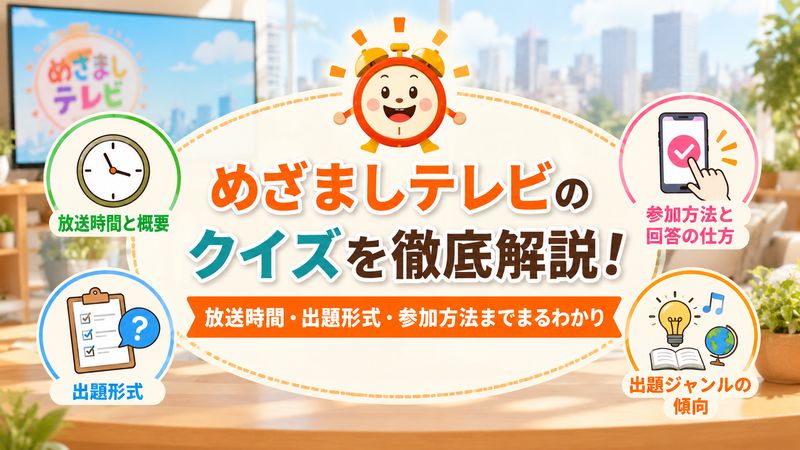 1.めざましテレビのクイズとは?基本情報を解説