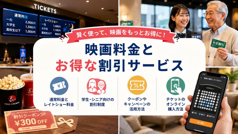3.映画料金とお得な割引サービス