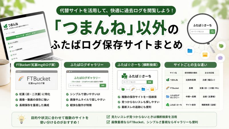 4.「つまんね」以外のふたばログ保存サイトまとめ