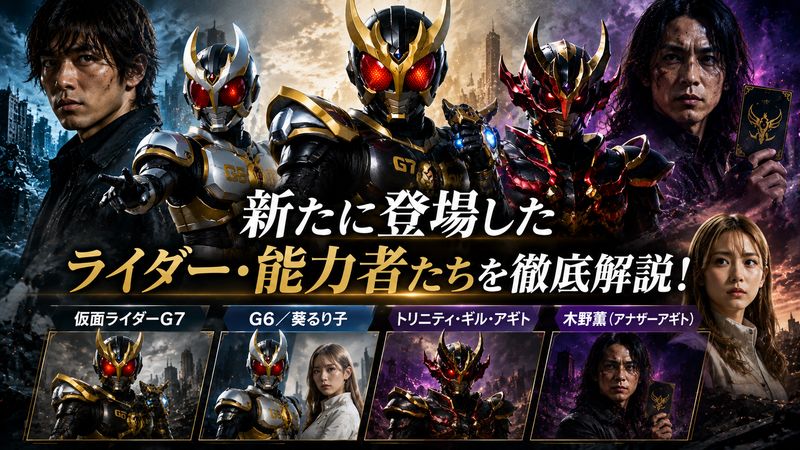 3.本作で新たに登場したライダー・能力者たち