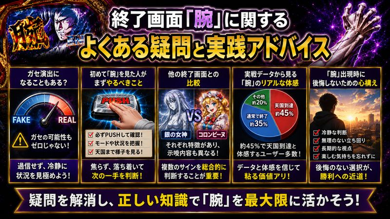 4.終了画面「腕」に関するよくある疑問と実践アドバイス