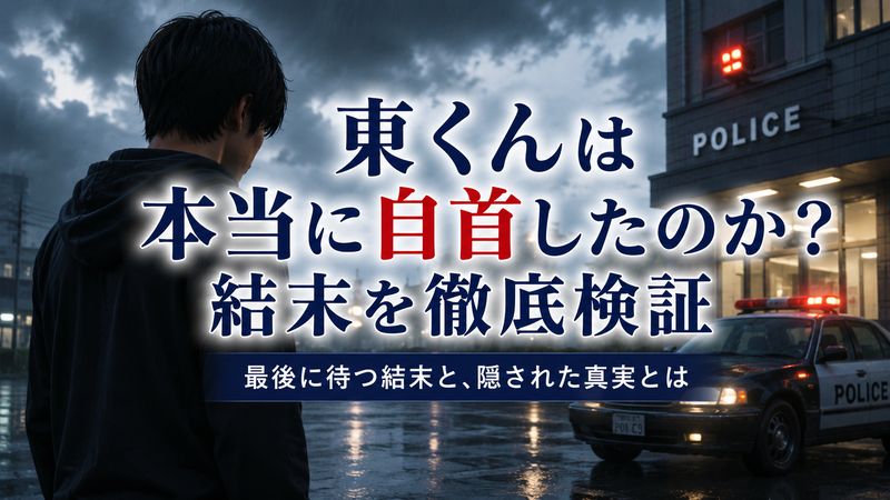 2.東くんは本当に自首したのか？結末を検証