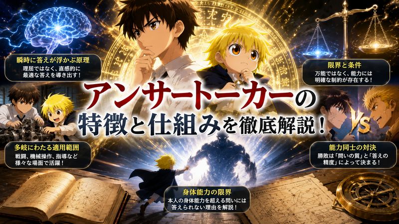 2.アンサートーカーの能力の特徴と仕組み