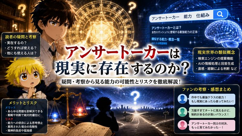 4.アンサートーカーは現実に存在するのか