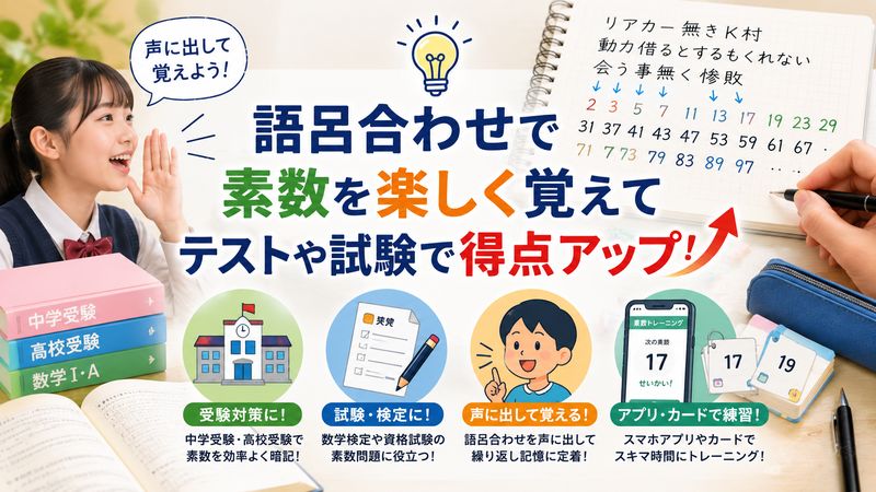 3.素数の語呂合わせを使った具体的な覚え方・活用シーン