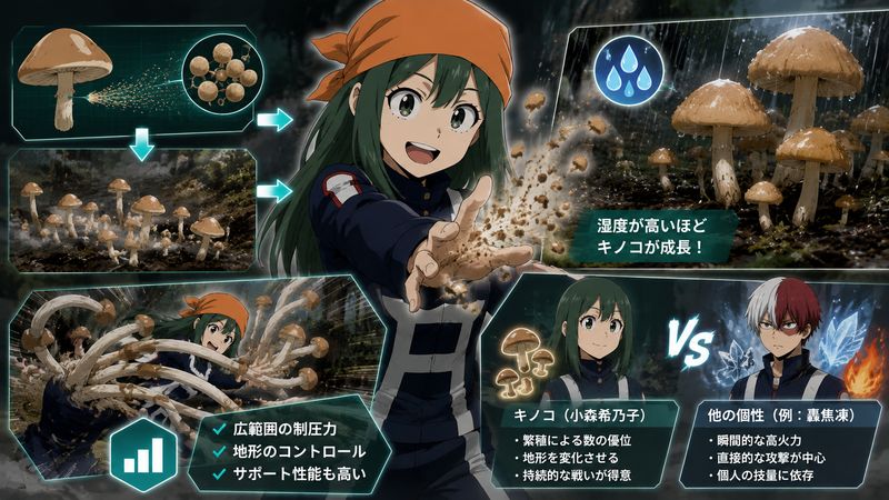 2.小森希乃子の個性「キノコ」を徹底解説