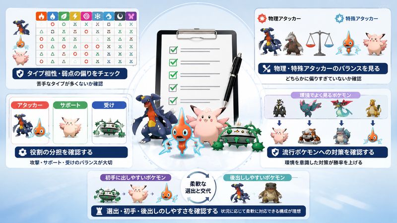 2.パーティ診断でチェックすべき5つのポイント