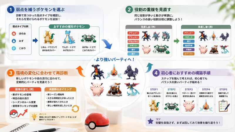 4.診断結果を活かしたパーティ改善の進め方