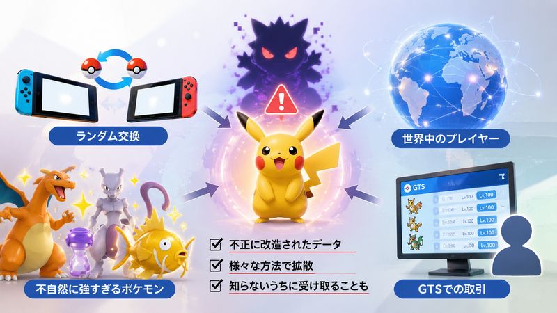 1.改造ポケモンとは?受け取ってしまう主な原因