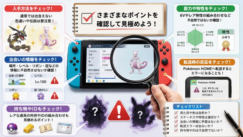 2.改造ポケモンの見分け方