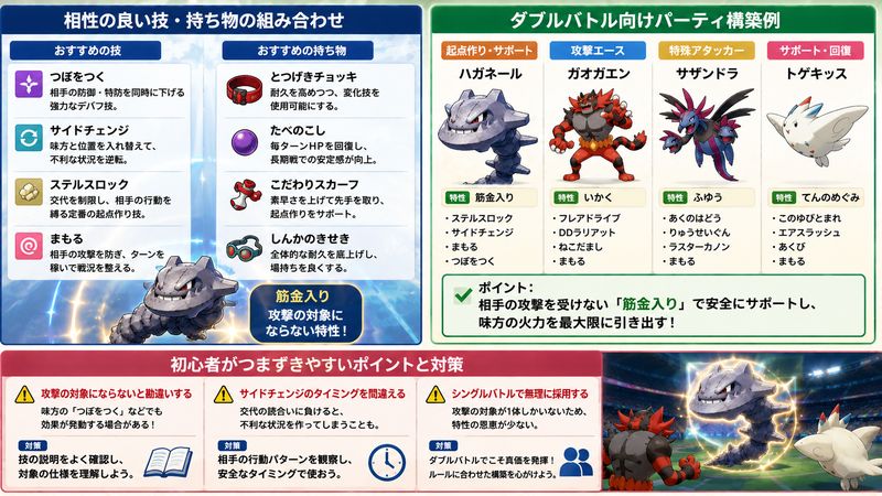 4.「筋金入り」を使ったおすすめ育成・構築のコツ